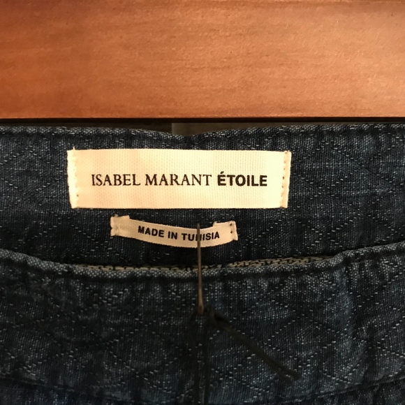 Isabel Marant Etoile Kelly Quilted Ankle Jeans NWT - Picture 6 of 8